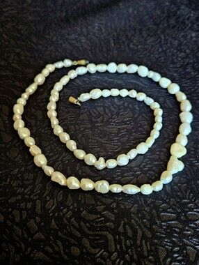 Classic Freshwater Baroque Pearl Necklace - Creamy White
